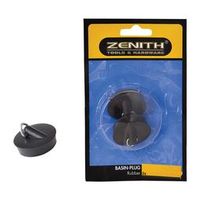 Bulk Pack 10 x Basin-Plug Rubber 2pce Black Zenith